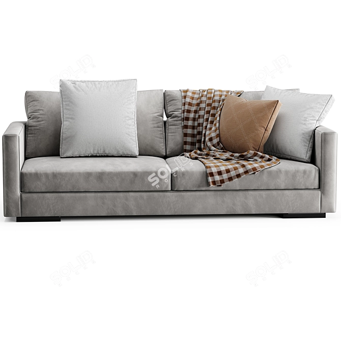 Sleek and Stylish Flexform Sofa 3D model image 4