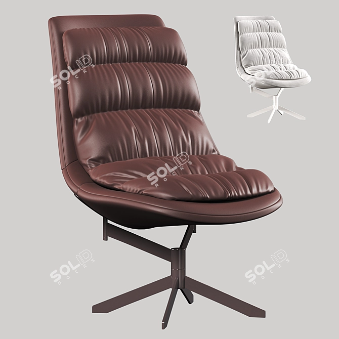 FAT FRANK Armchair: Modern Comfort for Your Living Space 3D model image 1