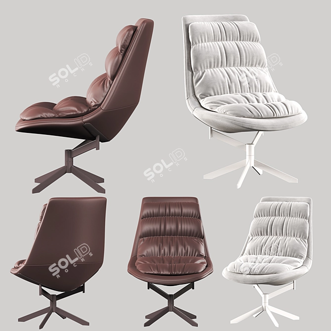 FAT FRANK Armchair: Modern Comfort for Your Living Space 3D model image 2