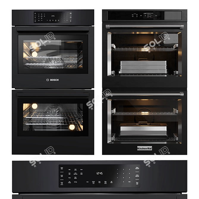 Premium Built-In Ovens by Bosch, Neff & Kitchenaid 3D model image 4