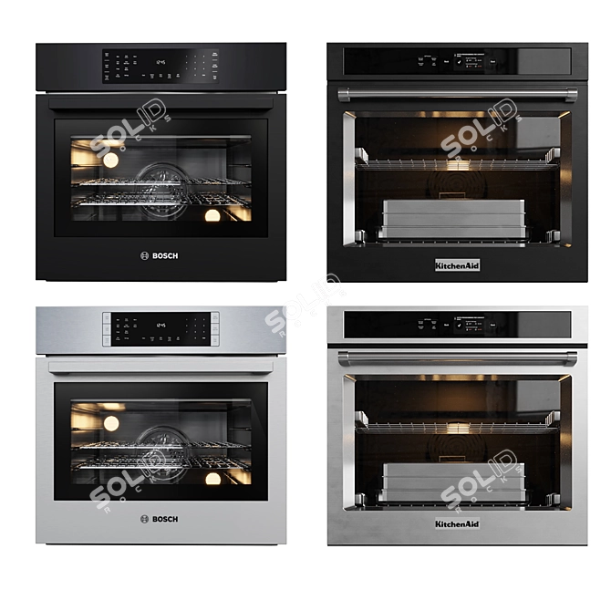 Premium Built-In Ovens by Bosch, Neff & Kitchenaid 3D model image 5