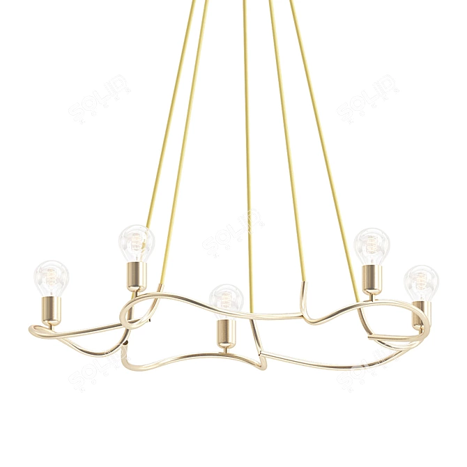 Austrian Mid-Century Kalmar Chandelier 3D model image 1