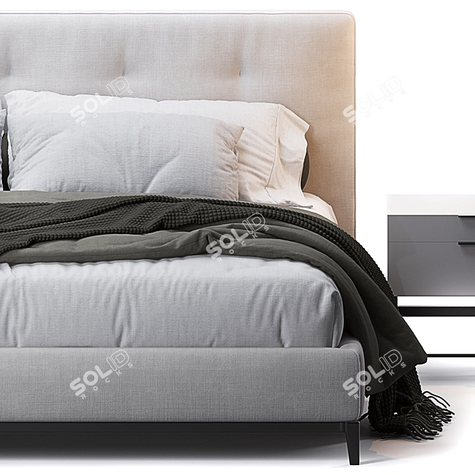 Modern Scandinavian Design: Andersen Bed 3D model image 4