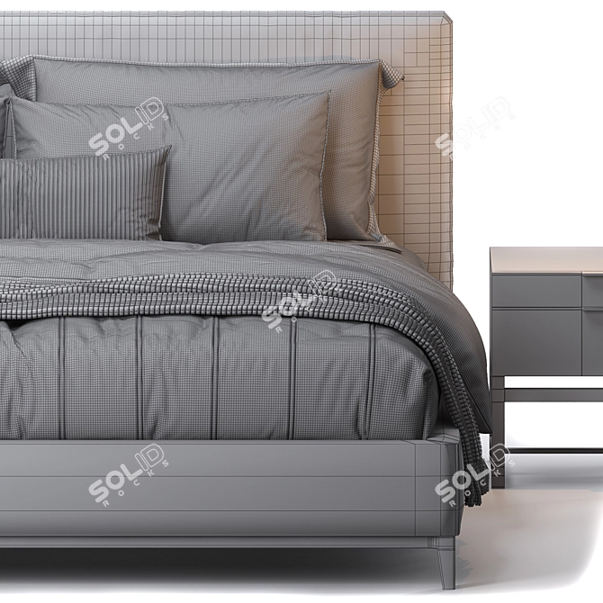Modern Scandinavian Design: Andersen Bed 3D model image 6