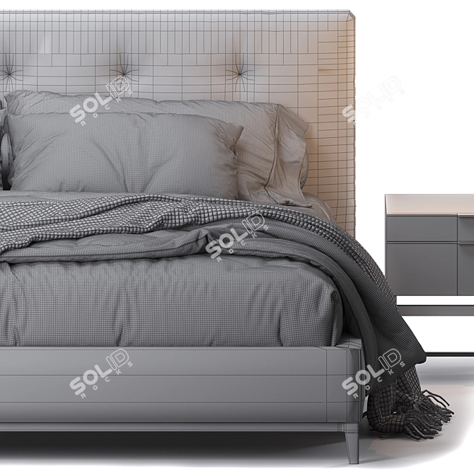 Modern Scandinavian Design: Andersen Bed 3D model image 7