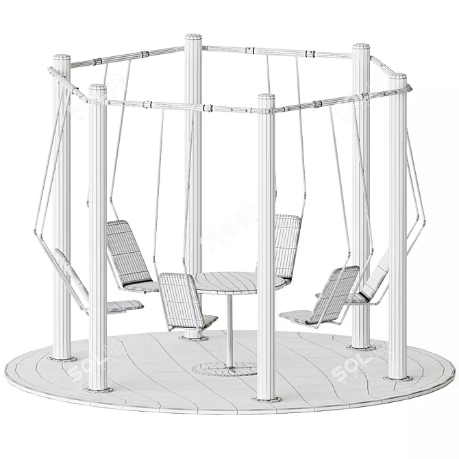 Modern Swing Office Furniture | Isku 3D model image 4