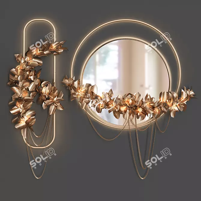 Modern Wall Light Set - Vray & Corona Compatible 3D model image 1