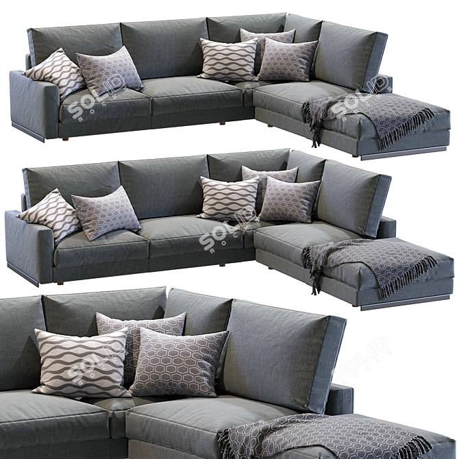 Arflex Rendezvous Sofa: Contemporary Elegance in Every Detail 3D model image 2