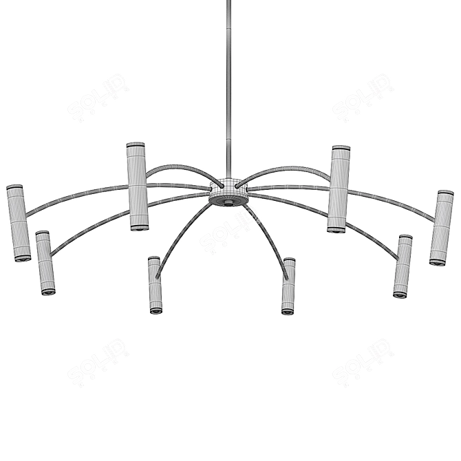 Elegant Laguna Lighting Fixture 3D model image 2