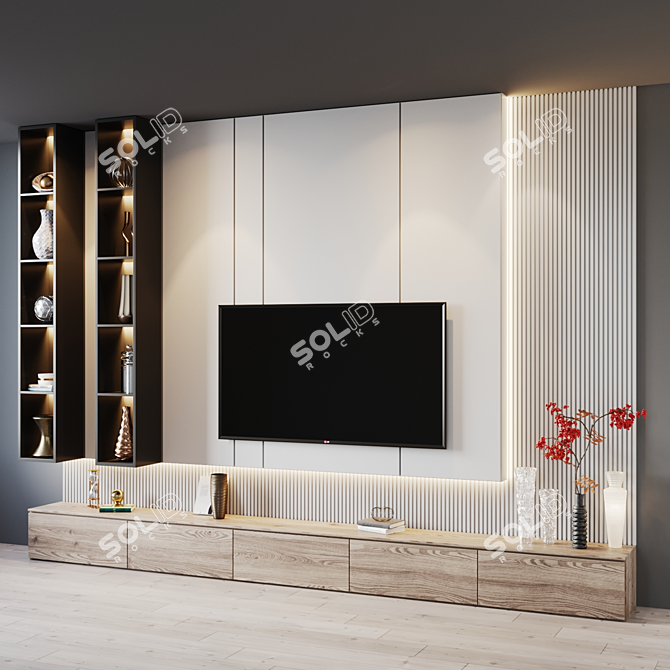 TV Set 203: Latest Features and Compatibility 3D model image 3