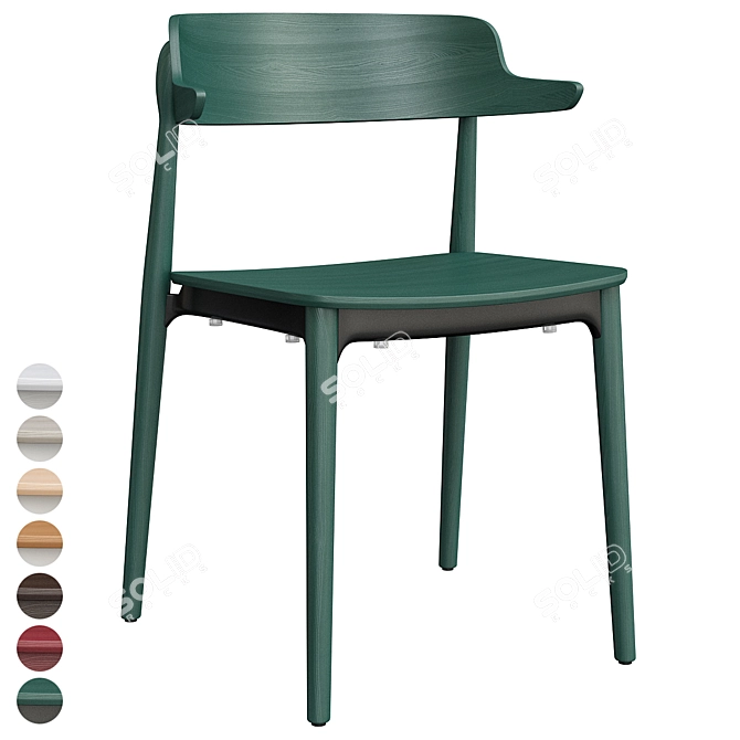 Modern Nemea 2825 Chair: Stylish Comfort 3D model image 3