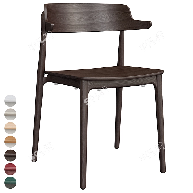 Modern Nemea 2825 Chair: Stylish Comfort 3D model image 5