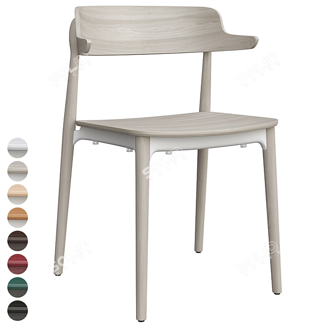 Modern Nemea 2825 Chair: Stylish Comfort 3D model image 9