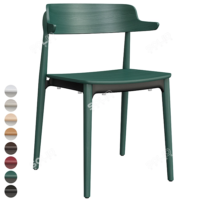 Modern Nemea 2825 Chair: Stylish Comfort 3D model image 13