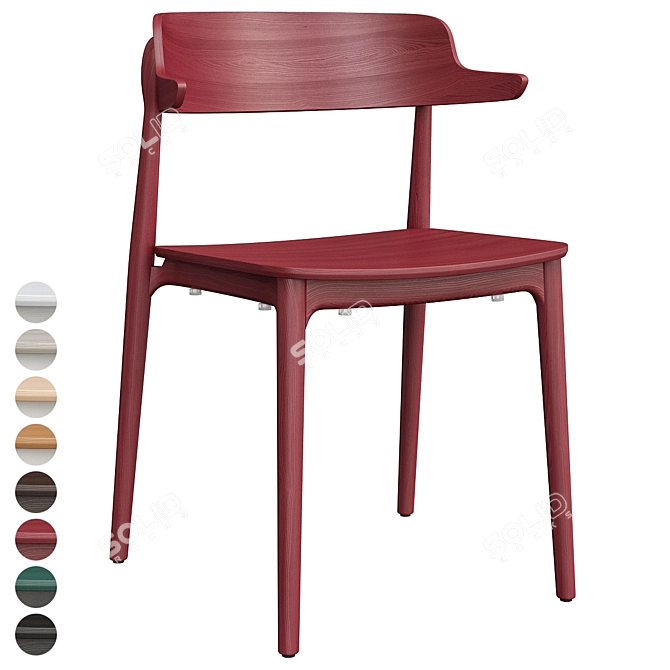 Modern Nemea 2825 Chair: Stylish Comfort 3D model image 15