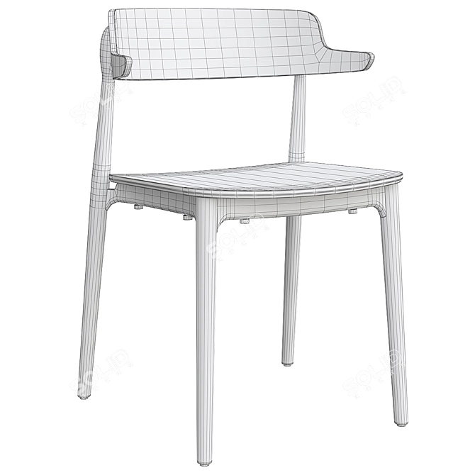 Modern Nemea 2825 Chair: Stylish Comfort 3D model image 16
