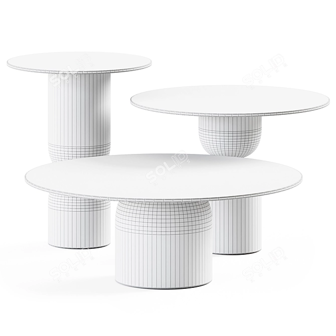 Modern Minimalist Coffee Tables 3D model image 2