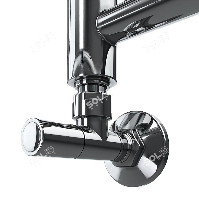 Sahara P4 500x596: Stylish Towel Warmer 3D model image 5