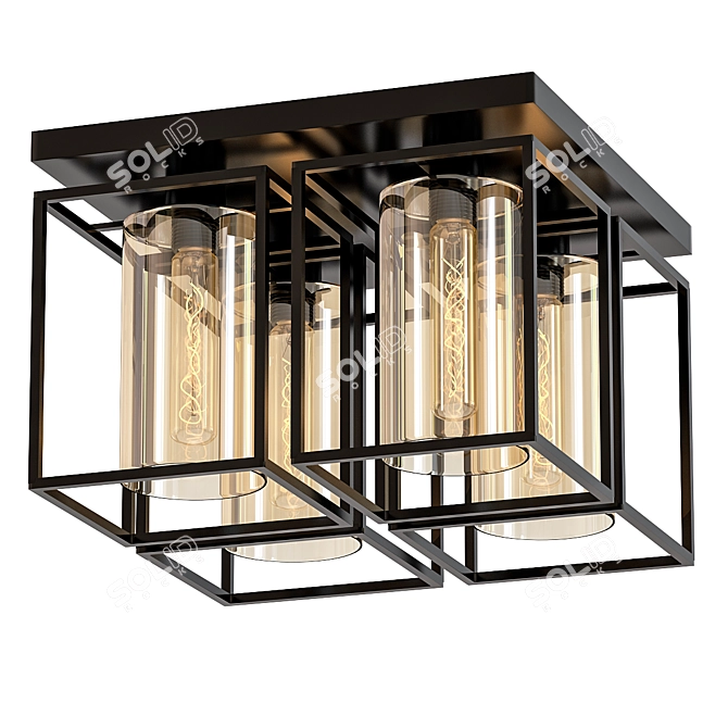 Glamorous Rivoli Leonie Chandelier 3D model image 1