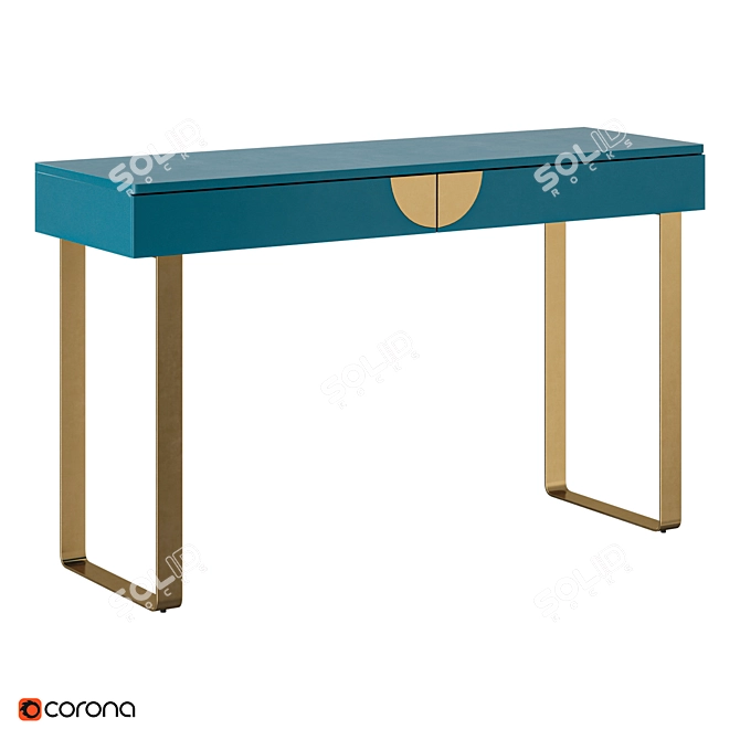 Sleek Glinda Console Table 3D model image 5