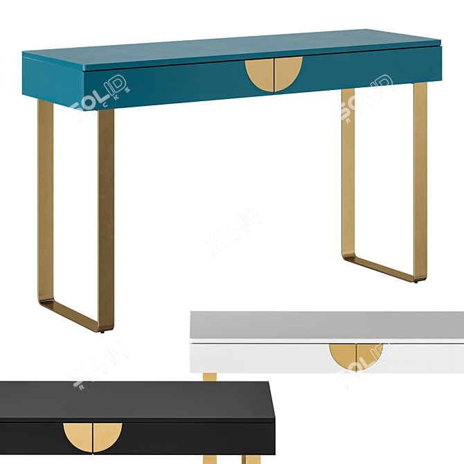 Sleek Glinda Console Table 3D model image 6