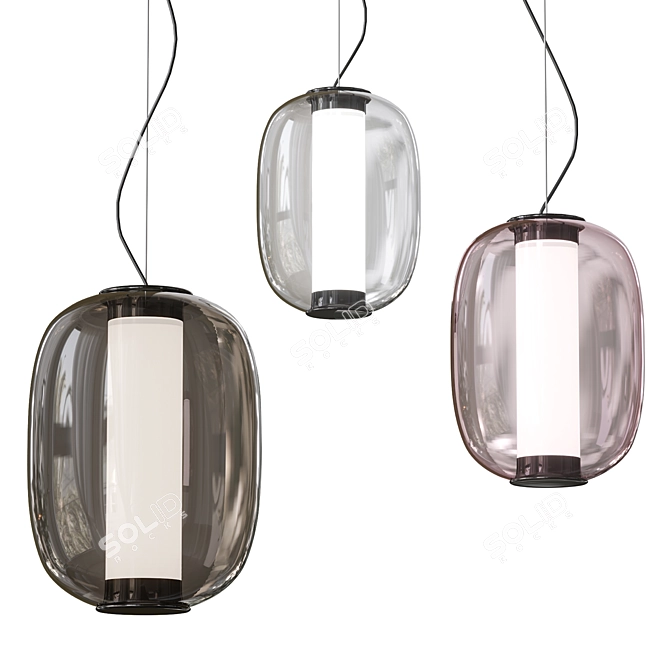 Contemporary Meridiano Pendant 3D model image 1