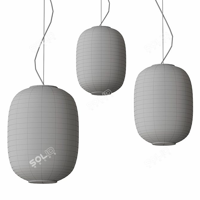 Contemporary Meridiano Pendant 3D model image 2