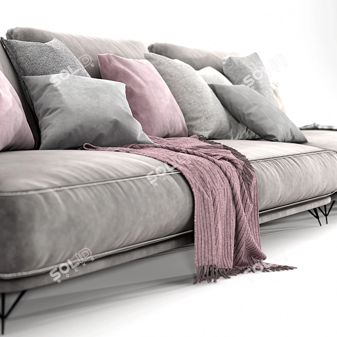 Elegant Ditre Italia Lennox Sofa 3D model image 8