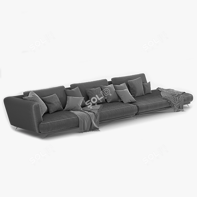 Elegant Ditre Italia Lennox Sofa 3D model image 12