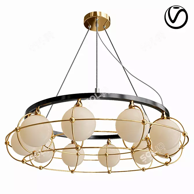 Maytoni Carcass Pendant Light 3D model image 1