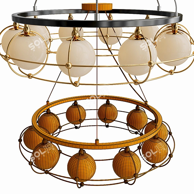 Maytoni Carcass Pendant Light 3D model image 2