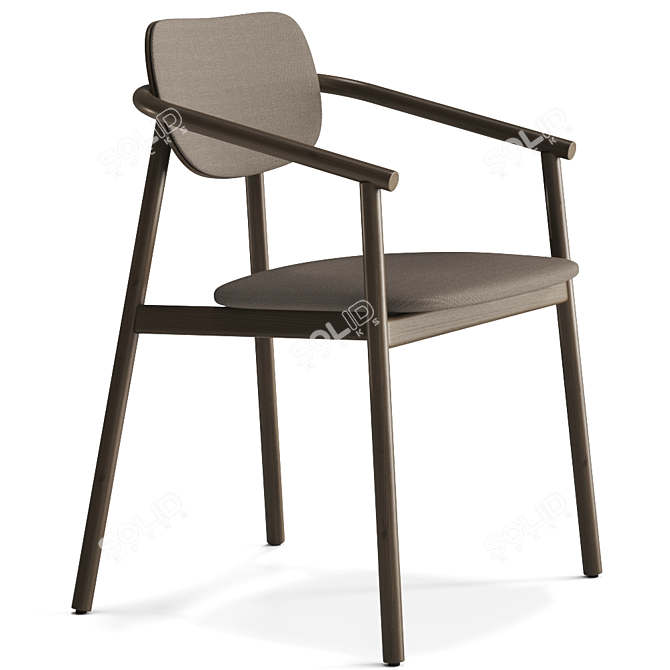 Elegant Klara Armchair by Moroso 3D model image 2