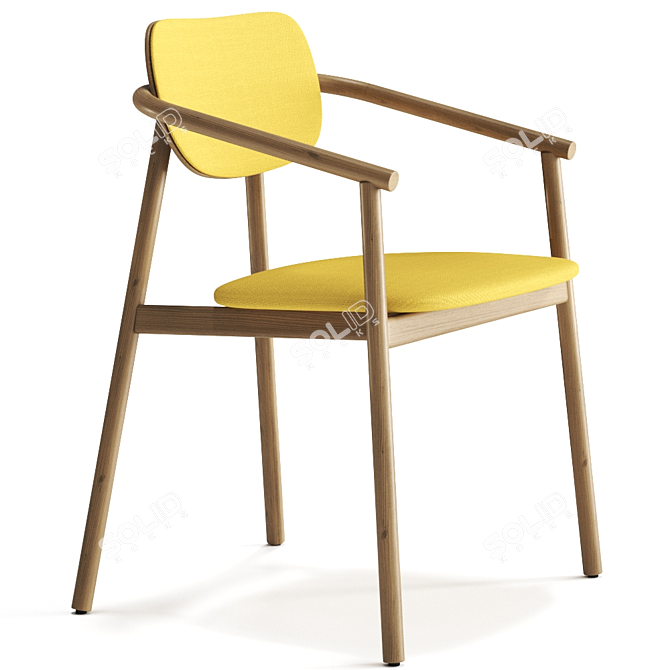 Elegant Klara Armchair by Moroso 3D model image 3