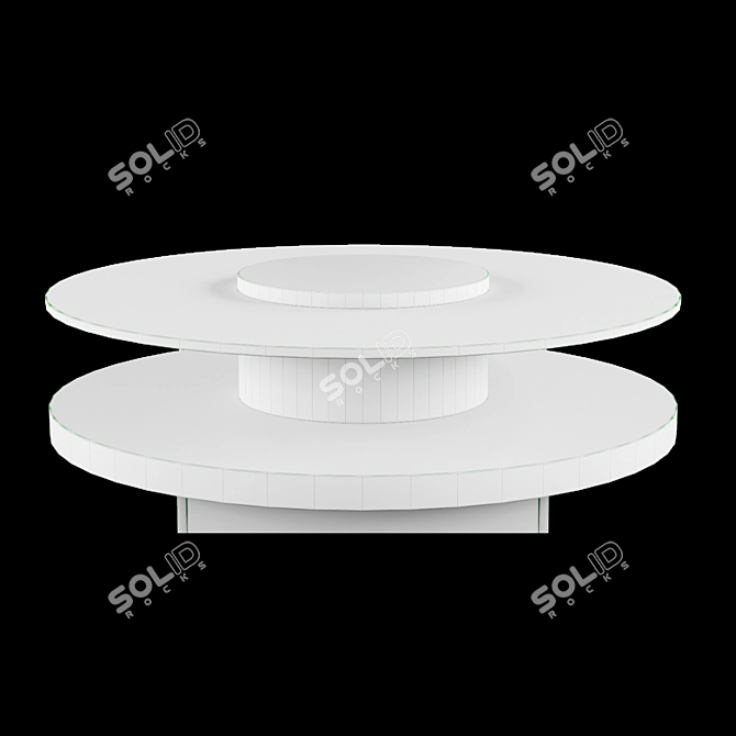 Elegant Nut Coffee Table 3D model image 3