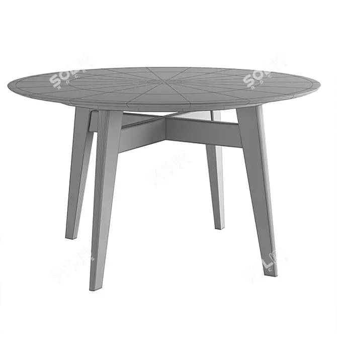 Elegant ABREY Round Table 3D model image 3