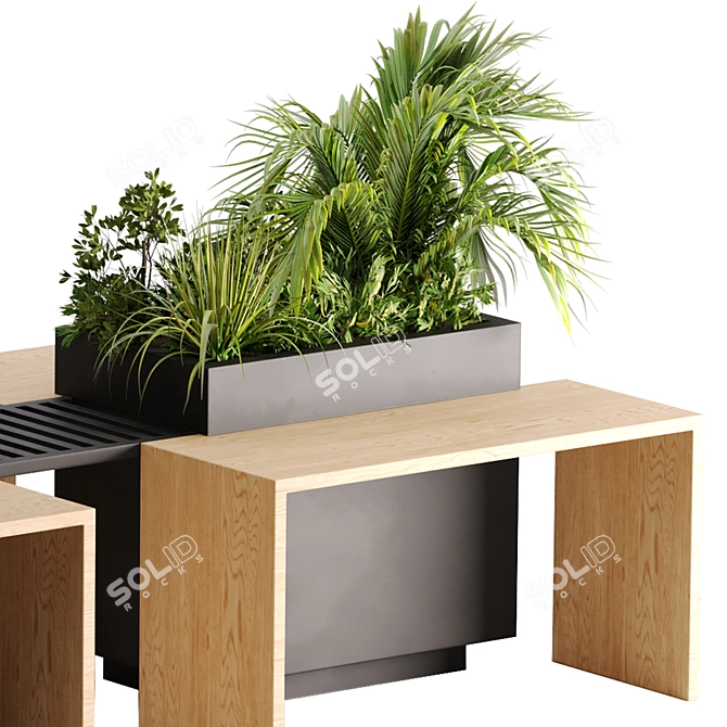 Nature's Oasis: Outdoor Plant Set 3D model image 5