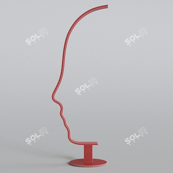 Elegant Lisett: Modern Designer Lamp 3D model image 2