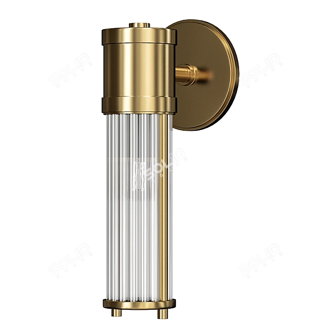 Imperium Collection Claridges Brass Wall Sconce 3D model image 1