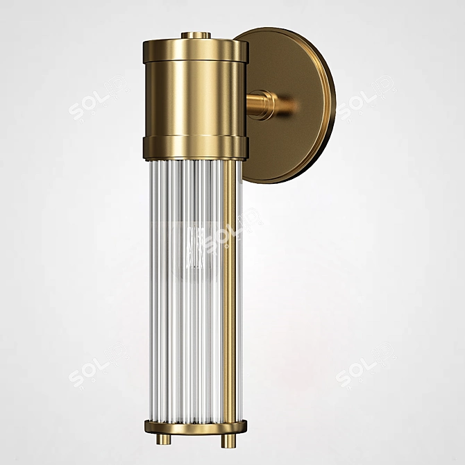 Imperium Collection Claridges Brass Wall Sconce 3D model image 2