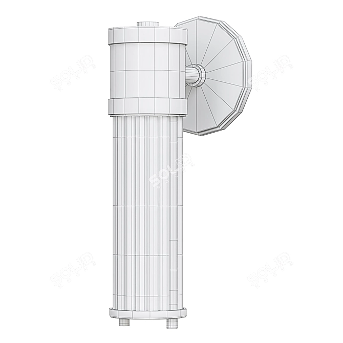 Imperium Collection Claridges Brass Wall Sconce 3D model image 3