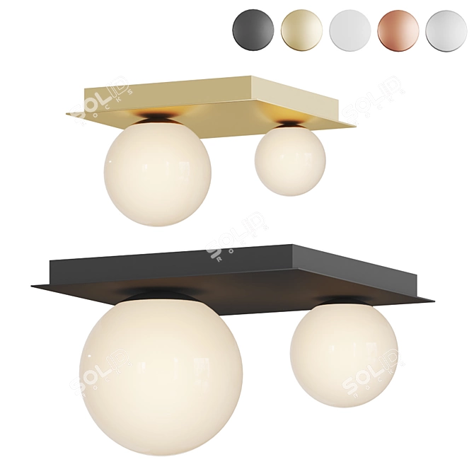 Marchetti Moons Ceiling - Elegant Illumination 3D model image 1