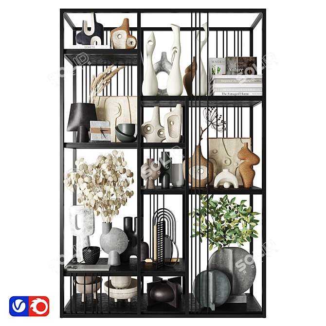 Elegant Room Divider: RIET 3D model image 1