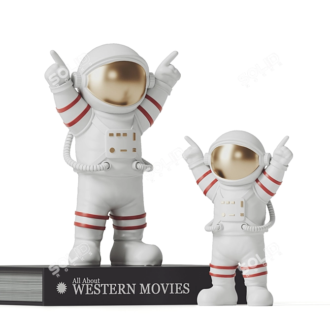 Cosmic Explorer: Astronaut Model 3D model image 1