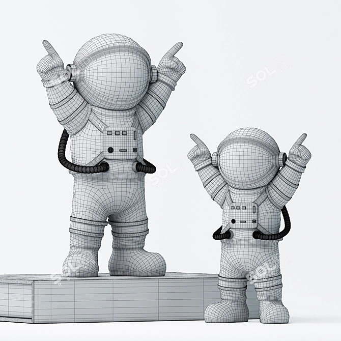 Cosmic Explorer: Astronaut Model 3D model image 2