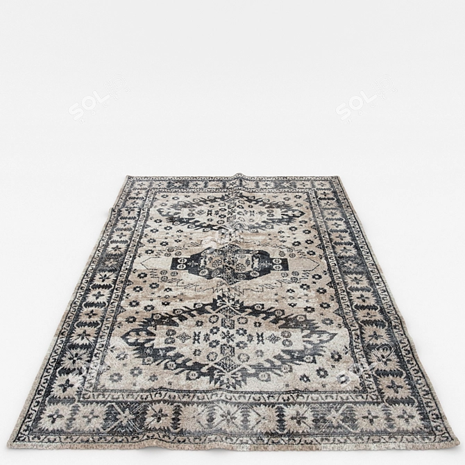 Versatile 3D Rug Set 3D model image 6