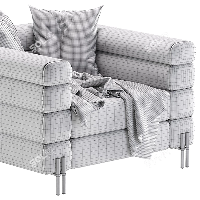 Elegant York Chair Set 3D model image 7