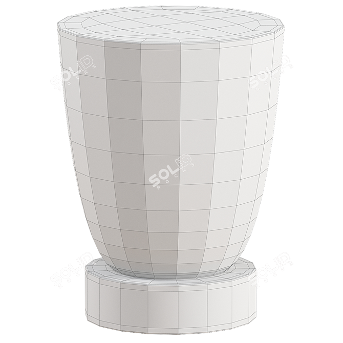 Tabita Bout de canapé: élégance en manguier 3D model image 2