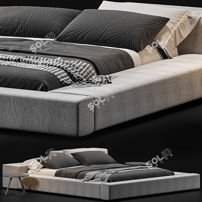 Modern Living Divani Extra Wall Bed 3D model image 1