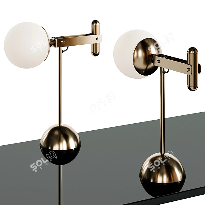 Elegant Fendi Lux Table Lamp 3D model image 1