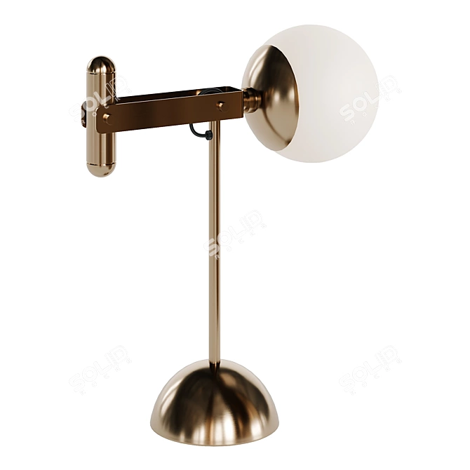 Elegant Fendi Lux Table Lamp 3D model image 2